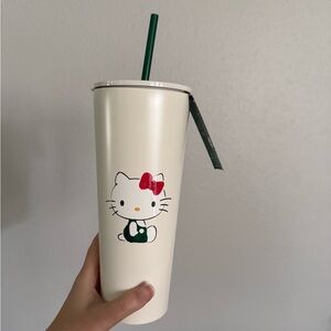 Starbucks Hello Kitty Stainless Steel Tumbler with straw
